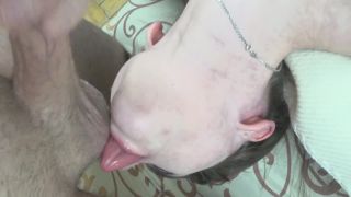 SladkiSlivki - The throat of this bitch is fucked in full. Having fun with a lover  on teen big tits 19-8