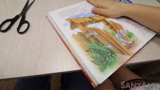 Sany Any - SchooLgirl Handjob Classmate Under The Table In A Literature Lesson,  on handjob porn -2