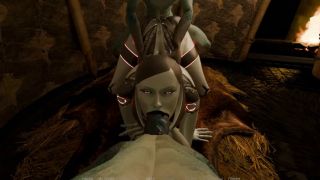 Verified Amateurs Lara Croft Spies On As 2 Reptilian Monsters Fuck Her Step Sister-6