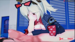 Burnice I kissed the bartender and she gave me a blowjob  ZZZ  Full and POV on patreon Fantasyking3-3