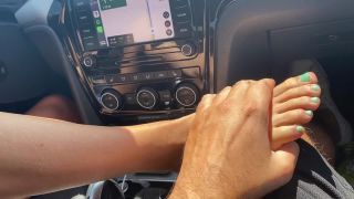 Pov Milf Foot Tease And Handjob While Driving 1080p-1