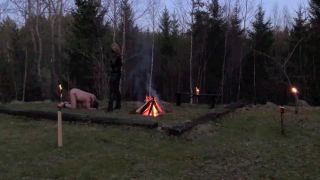 Danish Femdom - Outdoor Branding Spanking!-1