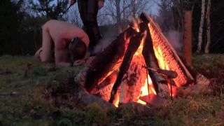 Danish Femdom - Outdoor Branding Spanking!-3