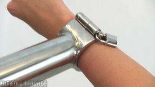 adult clip 18 Metal Bondage – MB508 – Alisa tries the heavy stocks | foot | feet porn bdsm outdoor-0