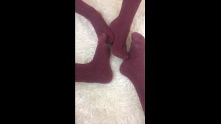 thequeens  322238 Watch Our beautiful feet playing in red knee high socks take your place beneath them w a s on femdom porn spankbang femdom-3