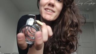 free porn clip 25 Lucy Skye – Chastity Cocksucker Assignment on fetish porn femdom experience-3