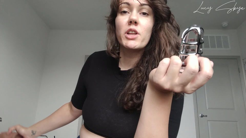 free porn clip 25 Lucy Skye – Chastity Cocksucker Assignment on fetish porn femdom experience