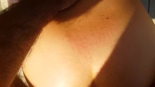 [Amateur] Asian teen gets creampie from the back on public beach-9