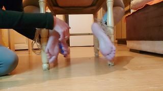 DollHouseStudio – Rope Tied Tickling Small Feet Lola Tickling!-5