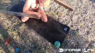 porn clip 28 Bondage Life – Sanding The Cross Rachel Greyhound on bdsm porn cei fetish-2