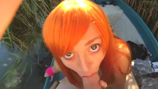 Redhead blowjob on boat - Blowjob-8