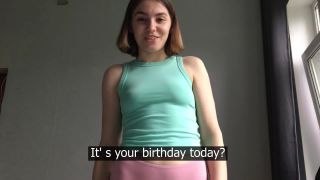 [Amateur] Caught stepbrother For Jerk Off On Her Porn & Give Him A Birthday Blowjob-2