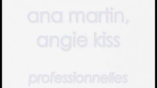 French babes Ana Martin and Angie Kiss lesbian, dildos and fisting video-0