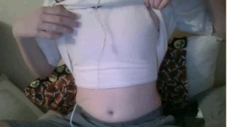 horny amateur teen with meaty hairy pussy masturbating on omegle webca ...-9