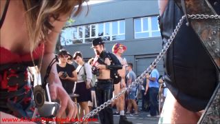 FolsomStreetFairPublicCBT - SpankingCharityBooth - MistressEvadne - Bondage-0