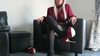 Shoes – Luci Jones Shoe Tease – Worship My Red Heels | pantyhose | femdom porn socks femdom-4