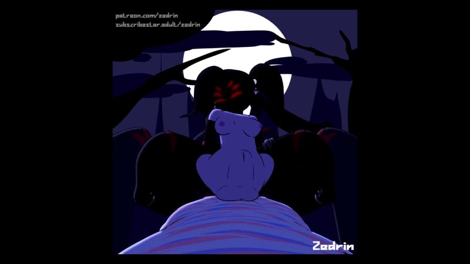 Zedrin_Butts - Fat-pussy Arachne Monster Girl Animation Compilation (Zedrin)
