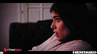 Cute Girl gets Horny Watching Hentai - Stefany Kyler Solo Masturbation and Do...-0