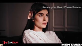 Cute Girl gets Horny Watching Hentai - Stefany Kyler Solo Masturbation and Do...-1