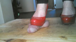 xxx video 49 Jewels Foot Fantasy Gems - Crushing His Cock and Balls in Red Pumps - FullHD 1080p on fetish porn size fetish-6