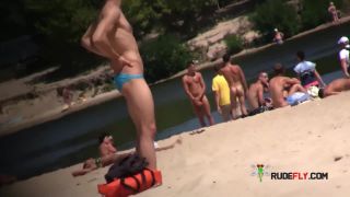 adult clip 29 Curvy teen bares all at a naturist strand in the sun,  on teen -5