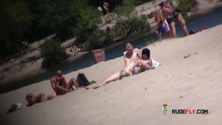 adult clip 29 Curvy teen bares all at a naturist strand in the sun,  on teen -7