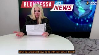 Blondessa - works in television, even here she can fuck! - Big ass-0