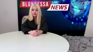 Blondessa - works in television, even here she can fuck! - Big ass-2