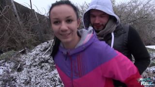 Andie Darling - Outdoor Sex At Winter Public Fuck-6