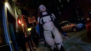 [GetFreeDays.com] Walking the streets in my micro bikini! - Shy Goth hardcore bdsm porn-1