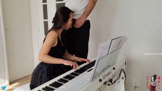 Ayako Fuji - The Asian Pianist Best music lesson by a HOT Japanese - Blowjob-1