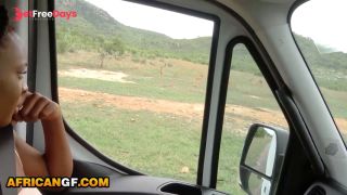 Pretty African Teen Girlfriend Risky Outdoor Sex With BWC-2