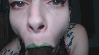 adult xxx clip 12 DamnedestCreature – Lime Green Lipstick vs BBC - goth - big ass porn best amateur sex-0