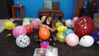 Custom Fetish - Madison Inflates Printed Balloons Live - Fetish-6