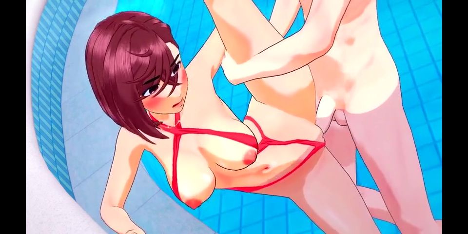 Japanese Momo Ayase Poolside Fuck