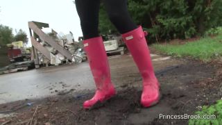 porn clip 24 Evil Bitch - Princess Brook - Muddy boot and foot treat on fetish porn femdom queening-0