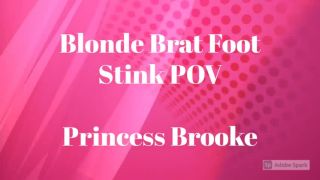 free adult clip 34 Princess Brooke – Blonde Brat Foot Stink POV - jerkoff instructions - femdom porn pantyhose fetish porn-0