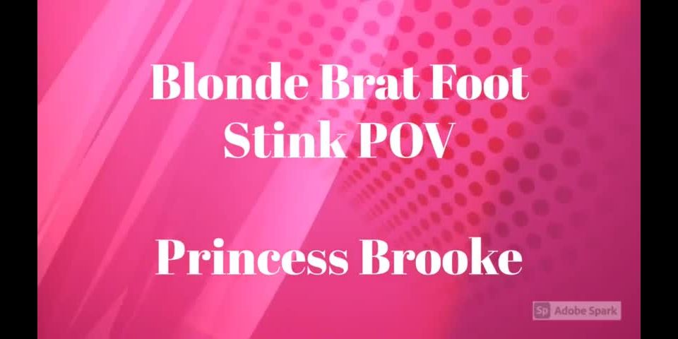 free adult clip 34 Princess Brooke – Blonde Brat Foot Stink POV - jerkoff instructions - femdom porn pantyhose fetish porn