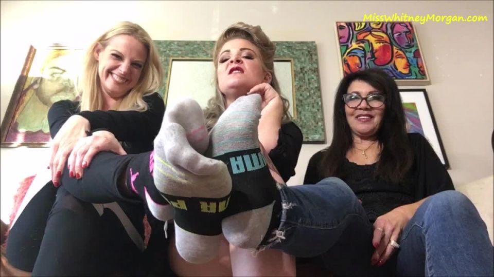 free online video 17 Triple Sock Tease Roxie Whitney GiGi, stinky feet fetish on fetish porn 