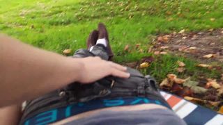 Sex AssociatesSlutty Blonde Teen Rides a Dick in Crowded Public Park-1