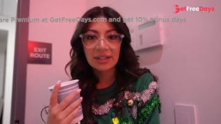 Horny Office Christmas Party Hookup with Big Titty Latina Coworker - Cami Str...-1