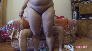 Mexican With Huge Tits Sitting Down And Filled With Semen-7