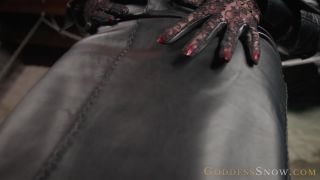 Goddess Alexandra Snow - Leather Makes You Drip - jerkoff encouragement - femdom porn lesbian neck fetish-6