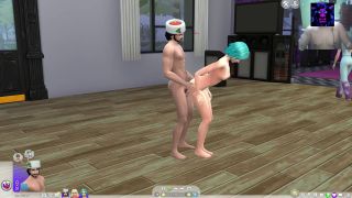 Juegos25Pluss - The Sims 4 – 2 Girls Threesome in Living Room (Modded 18  Gameplay)-3