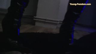 YOUNG-FEMDOM - Brutal German Girls: Alone in the dark… | young-femdom | femdom porn leotard fetish-1