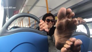 online xxx video 10 asian fetish porn Bus ride with black soles and cumshot – Feetwonders, barefoot footjob on feet porn-8