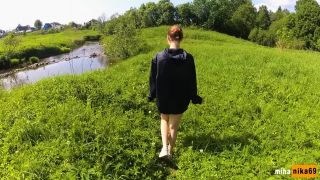 MihaNika69 - Real Outdoor Sex on the River Bank after Swimming - POV by MihaNika69  on amateur porn homemade hardcore sex-1