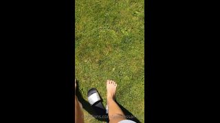 goddessambra  Barefeet on the soft grass. FootFetish - femdom - femdom porn goth femdom-6