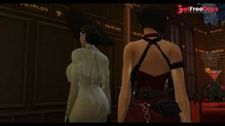 Jill Valentine x Claire Redfield x Ada Wong Resident hentai-6