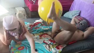 Hermina - Real amateur couple, passionate sex in the bedroom. Erotic massage with oil on the body.-1